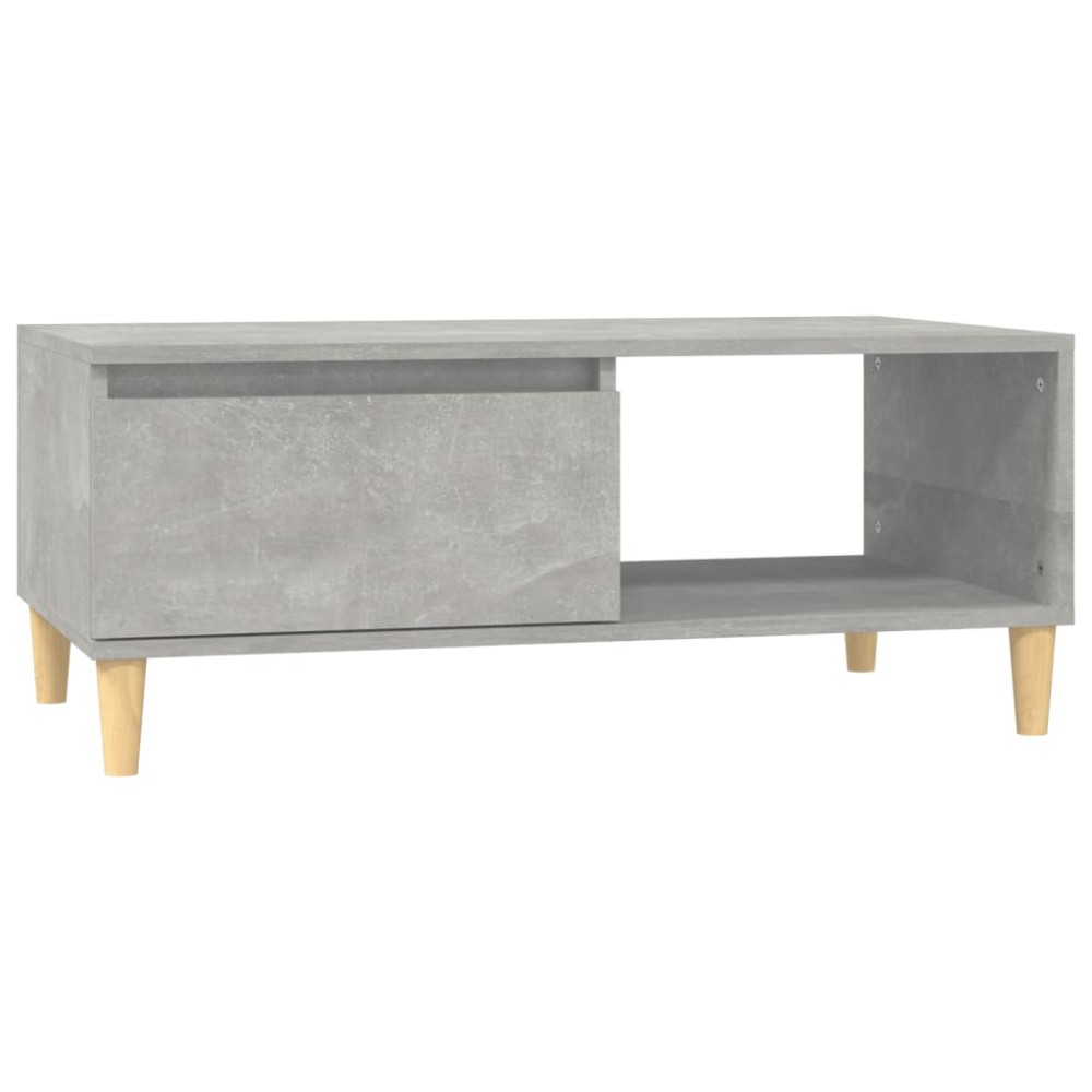vidaXL Măsuță de cafea, gri beton, 90x50x36,5 cm, lemn compozit