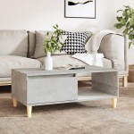 vidaXL Măsuță de cafea, gri beton, 90x50x36,5 cm, lemn compozit vidaXL Măsuță de cafea, gri beton, 90x50x36,5 cm, lemn compozit