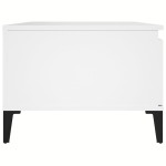 vidaXL Măsuță de cafea, alb, 90x50x36,5 cm, lemn prelucrat vidaXL Măsuță de cafea, alb, 90x50x36,5 cm, lemn prelucrat