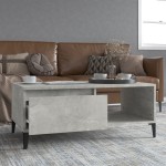 vidaXL Măsuță de cafea, gri beton, 90x50x36,5 cm, lemn prelucrat vidaXL Măsuță de cafea, gri beton, 90x50x36,5 cm, lemn prelucrat