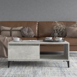 vidaXL Măsuță de cafea, gri beton, 90x50x36,5 cm, lemn prelucrat vidaXL Măsuță de cafea, gri beton, 90x50x36,5 cm, lemn prelucrat