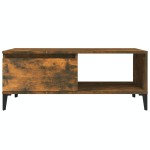 vidaXL Măsuță de cafea, stejar fumuriu, 90x50x36,5 cm, lemn prelucrat vidaXL Măsuță de cafea, stejar fumuriu, 90x50x36,5 cm, lemn prelucrat