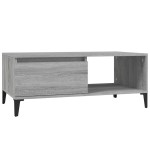 vidaXL Măsuță de cafea, gri sonoma, 90x50x36,5 cm, lemn prelucrat
