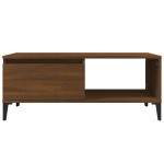 vidaXL Măsuță de cafea, stejar maro, 90x50x36,5 cm, lemn prelucrat vidaXL Măsuță de cafea, stejar maro, 90x50x36,5 cm, lemn prelucrat