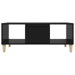 vidaXL Măsuță de cafea, negru, 90x50x36,5 cm, lemn prelucrat