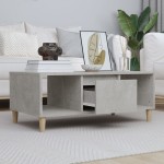 vidaXL Măsuță de cafea, gri beton, 90x50x36,5 cm, lemn prelucrat vidaXL Măsuță de cafea, gri beton, 90x50x36,5 cm, lemn prelucrat