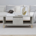 vidaXL Măsuță de cafea, gri beton, 90x50x36,5 cm, lemn prelucrat vidaXL Măsuță de cafea, gri beton, 90x50x36,5 cm, lemn prelucrat