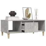 vidaXL Măsuță de cafea, gri beton, 90x50x36,5 cm, lemn prelucrat vidaXL Măsuță de cafea, gri beton, 90x50x36,5 cm, lemn prelucrat