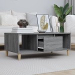 vidaXL Măsuță de cafea, gri sonoma, 90x50x36,5 cm, lemn prelucrat vidaXL Măsuță de cafea, gri sonoma, 90x50x36,5 cm, lemn prelucrat
