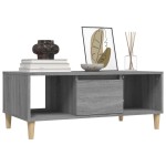 vidaXL Măsuță de cafea, gri sonoma, 90x50x36,5 cm, lemn prelucrat vidaXL Măsuță de cafea, gri sonoma, 90x50x36,5 cm, lemn prelucrat
