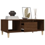 vidaXL Măsuță de cafea, stejar maro, 90x50x36,5 cm, lemn prelucrat vidaXL Măsuță de cafea, stejar maro, 90x50x36,5 cm, lemn prelucrat