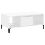 vidaXL Măsuță de cafea, alb, 90x50x36,5 cm, lemn prelucrat vidaXL Măsuță de cafea, alb, 90x50x36,5 cm, lemn prelucrat