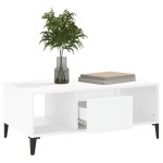 vidaXL Măsuță de cafea, alb, 90x50x36,5 cm, lemn prelucrat vidaXL Măsuță de cafea, alb, 90x50x36,5 cm, lemn prelucrat