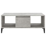 vidaXL Măsuță de cafea, gri beton, 90x50x36,5 cm, lemn prelucrat