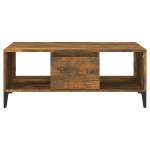 vidaXL Măsuță de cafea, stejar fumuriu, 90x50x36,5 cm, lemn prelucrat vidaXL Măsuță de cafea, stejar fumuriu, 90x50x36,5 cm, lemn prelucrat