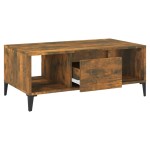 vidaXL Măsuță de cafea, stejar fumuriu, 90x50x36,5 cm, lemn prelucrat vidaXL Măsuță de cafea, stejar fumuriu, 90x50x36,5 cm, lemn prelucrat