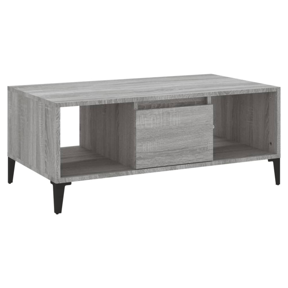 vidaXL Măsuță de cafea, gri sonoma, 90x50x36,5 cm, lemn prelucrat