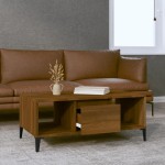 vidaXL Măsuță de cafea, stejar maro, 90x50x36,5 cm, lemn prelucrat vidaXL Măsuță de cafea, stejar maro, 90x50x36,5 cm, lemn prelucrat