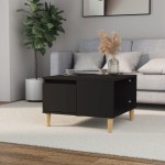 vidaXL Măsuță de cafea, negru, 55x55x36,5 cm, lemn prelucrat vidaXL Măsuță de cafea, negru, 55x55x36,5 cm, lemn prelucrat