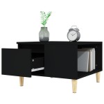 vidaXL Măsuță de cafea, negru, 55x55x36,5 cm, lemn prelucrat vidaXL Măsuță de cafea, negru, 55x55x36,5 cm, lemn prelucrat