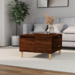 vidaXL Măsuță de cafea, stejar maro, 55x55x36,5 cm, lemn prelucrat vidaXL Măsuță de cafea, stejar maro, 55x55x36,5 cm, lemn prelucrat