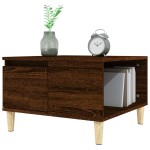 vidaXL Măsuță de cafea, stejar maro, 55x55x36,5 cm, lemn prelucrat vidaXL Măsuță de cafea, stejar maro, 55x55x36,5 cm, lemn prelucrat