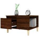 vidaXL Măsuță de cafea, stejar maro, 55x55x36,5 cm, lemn prelucrat vidaXL Măsuță de cafea, stejar maro, 55x55x36,5 cm, lemn prelucrat