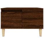 vidaXL Măsuță de cafea, stejar maro, 55x55x36,5 cm, lemn prelucrat vidaXL Măsuță de cafea, stejar maro, 55x55x36,5 cm, lemn prelucrat