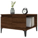 vidaXL Măsuță de cafea, stejar maro, 55x55x36,5 cm, lemn prelucrat vidaXL Măsuță de cafea, stejar maro, 55x55x36,5 cm, lemn prelucrat