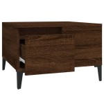 vidaXL Măsuță de cafea, stejar maro, 55x55x36,5 cm, lemn prelucrat vidaXL Măsuță de cafea, stejar maro, 55x55x36,5 cm, lemn prelucrat