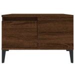 vidaXL Măsuță de cafea, stejar maro, 55x55x36,5 cm, lemn prelucrat vidaXL Măsuță de cafea, stejar maro, 55x55x36,5 cm, lemn prelucrat
