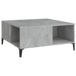 vidaXL Măsuță de cafea, gri beton, 80x80x36,5 cm, lemn prelucrat vidaXL Măsuță de cafea, gri beton, 80x80x36,5 cm, lemn prelucrat