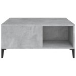 vidaXL Măsuță de cafea, gri beton, 80x80x36,5 cm, lemn prelucrat vidaXL Măsuță de cafea, gri beton, 80x80x36,5 cm, lemn prelucrat