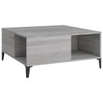 vidaXL Măsuță de cafea, gri sonoma, 80x80x36,5 cm, lemn prelucrat vidaXL Măsuță de cafea, gri sonoma, 80x80x36,5 cm, lemn prelucrat