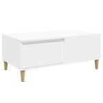 vidaXL Măsuță de cafea, alb, 90x50x36,5 cm, lemn prelucrat vidaXL Măsuță de cafea, alb, 90x50x36,5 cm, lemn prelucrat