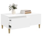 vidaXL Măsuță de cafea, alb, 90x50x36,5 cm, lemn prelucrat vidaXL Măsuță de cafea, alb, 90x50x36,5 cm, lemn prelucrat