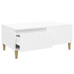 vidaXL Măsuță de cafea, alb, 90x50x36,5 cm, lemn prelucrat vidaXL Măsuță de cafea, alb, 90x50x36,5 cm, lemn prelucrat