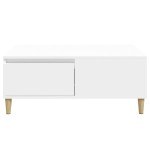 vidaXL Măsuță de cafea, alb, 90x50x36,5 cm, lemn prelucrat vidaXL Măsuță de cafea, alb, 90x50x36,5 cm, lemn prelucrat
