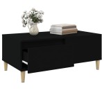 vidaXL Măsuță de cafea, negru, 90x50x36,5 cm, lemn compozit vidaXL Măsuță de cafea, negru, 90x50x36,5 cm, lemn compozit