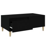 vidaXL Măsuță de cafea, negru, 90x50x36,5 cm, lemn compozit vidaXL Măsuță de cafea, negru, 90x50x36,5 cm, lemn compozit