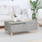 vidaXL Măsuță de cafea, gri beton, 90x50x36,5 cm, lemn compozit vidaXL Măsuță de cafea, gri beton, 90x50x36,5 cm, lemn compozit