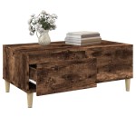 vidaXL Măsuță de cafea, stejar fumuriu, 90x50x36,5 cm, lemn prelucrat vidaXL Măsuță de cafea, stejar fumuriu, 90x50x36,5 cm, lemn prelucrat