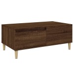 vidaXL Măsuță de cafea, stejar maro, 90x50x36,5 cm, lemn prelucrat vidaXL Măsuță de cafea, stejar maro, 90x50x36,5 cm, lemn prelucrat