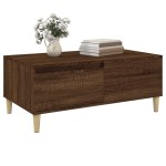 vidaXL Măsuță de cafea, stejar maro, 90x50x36,5 cm, lemn prelucrat vidaXL Măsuță de cafea, stejar maro, 90x50x36,5 cm, lemn prelucrat