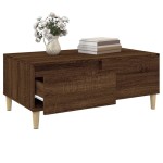 vidaXL Măsuță de cafea, stejar maro, 90x50x36,5 cm, lemn prelucrat vidaXL Măsuță de cafea, stejar maro, 90x50x36,5 cm, lemn prelucrat