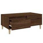 vidaXL Măsuță de cafea, stejar maro, 90x50x36,5 cm, lemn prelucrat vidaXL Măsuță de cafea, stejar maro, 90x50x36,5 cm, lemn prelucrat
