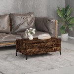 vidaXL Măsuță de cafea, stejar fumuriu, 90x50x36,5 cm, lemn prelucrat vidaXL Măsuță de cafea, stejar fumuriu, 90x50x36,5 cm, lemn prelucrat