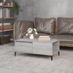 vidaXL Măsuță de cafea, gri sonoma, 90x50x36,5 cm, lemn prelucrat vidaXL Măsuță de cafea, gri sonoma, 90x50x36,5 cm, lemn prelucrat