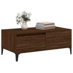 vidaXL Măsuță de cafea, stejar maro, 90x50x36,5 cm, lemn prelucrat vidaXL Măsuță de cafea, stejar maro, 90x50x36,5 cm, lemn prelucrat