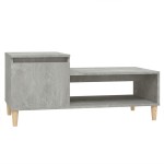 vidaXL Măsuță de cafea, gri beton, 100x50x45 cm, lemn prelucrat vidaXL Măsuță de cafea, gri beton, 100x50x45 cm, lemn prelucrat